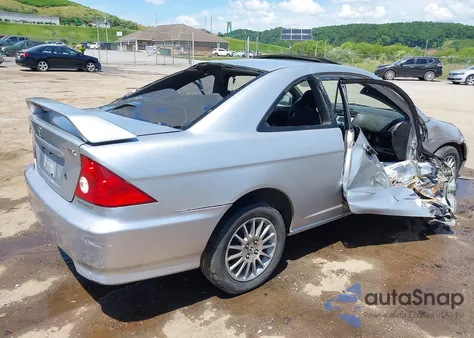 2005 Honda Civic Ex из США, поврежденный, VIN 1HGEM21905L041187